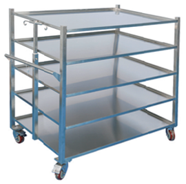 Транспортная тележка для мешка для хранения жидкостей 2D, SUS304